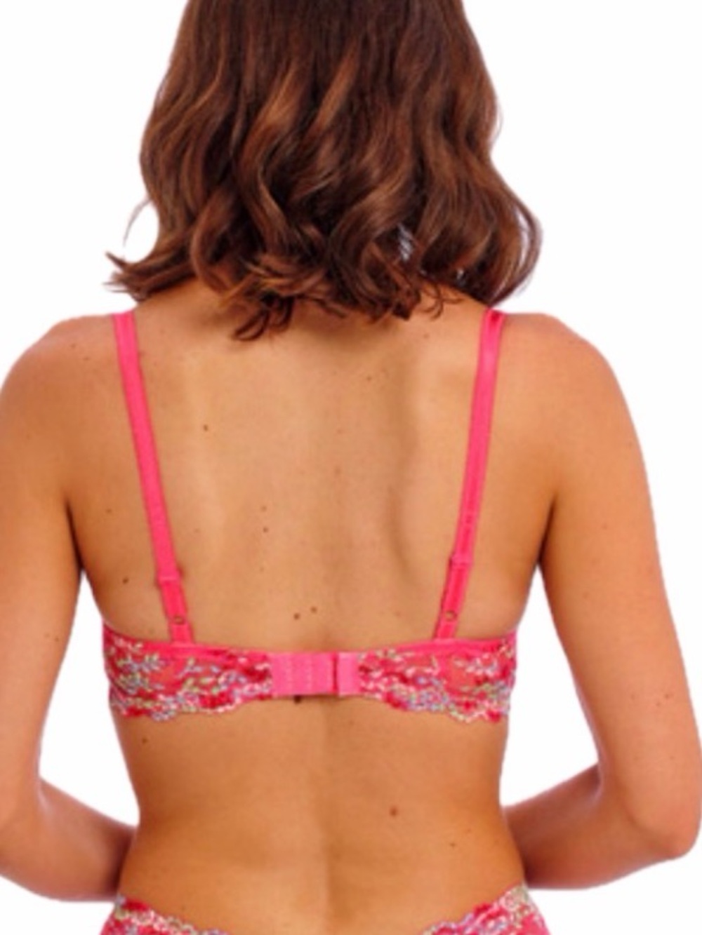 WACOAL Embrace Lace Contour T-Shirt Bra Sz 38C in Hot Pink/multi NEW - Picture 2 of 14